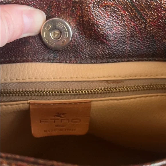 ETRO Brown Paisley Shoulder Bag - Picture 8 of 14